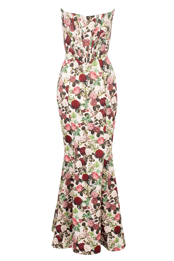 House Of CB Vintage Floral Malika Maxi Dress Multi Size L - $750 (25% Off  Retail) - From Melodie