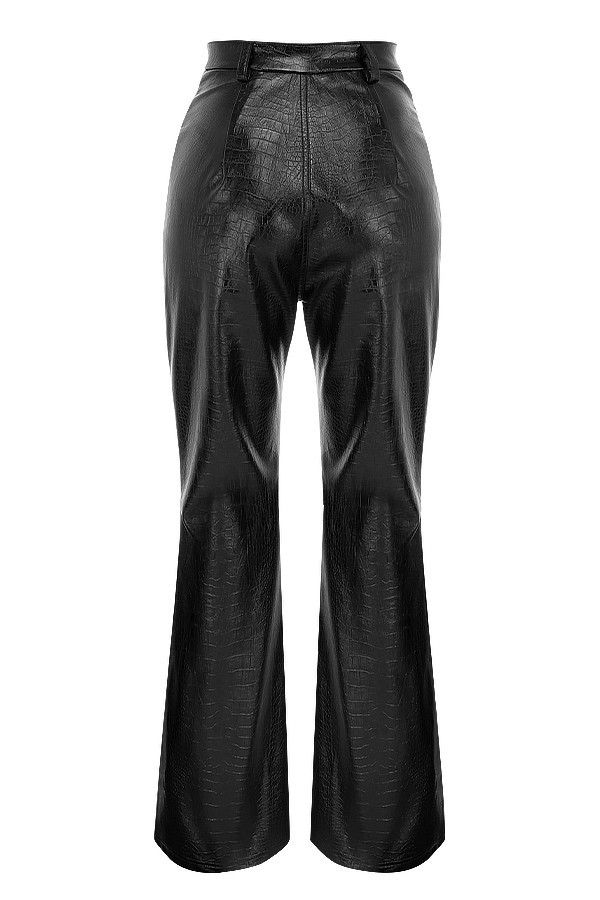 Clothing : Trousers : Mistress Rocks 'Level Headed' Black Vegan Leather ...