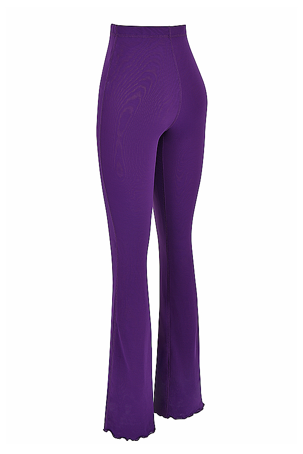Clothing : Trousers : 'Erin' Purple Mesh Trousers