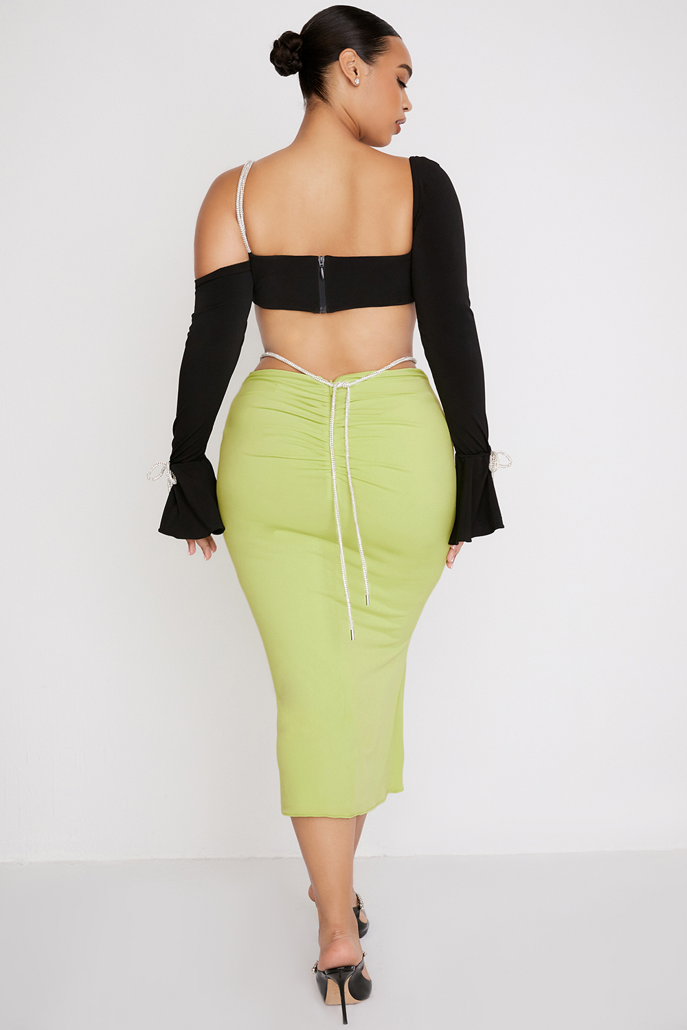 House of CB Maylene Skirt & Rafa Corset Medium Lime – STYLE GO ROUND